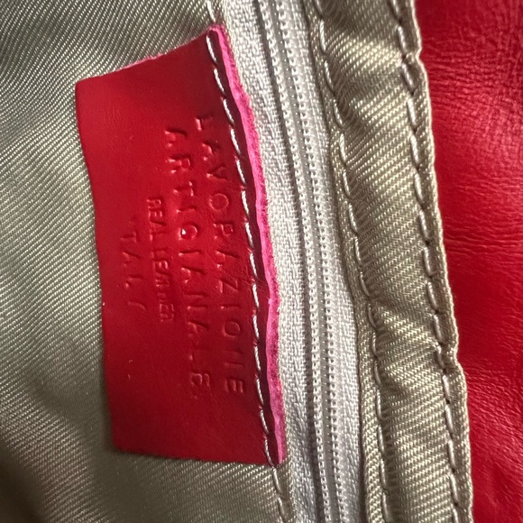 NEW Italian Leather RED Purse! NWT! - Picture 5 of 9